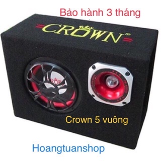 Loa Crown 5 Vuông tích hợp bluetooth