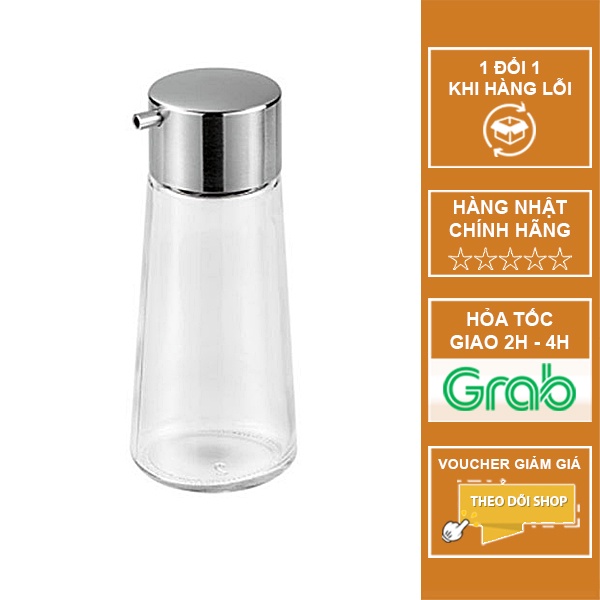 Lọ chai đựng dầu ăn, nước mắm bằng thủy tinh - Nội Địa Nhật Bản
