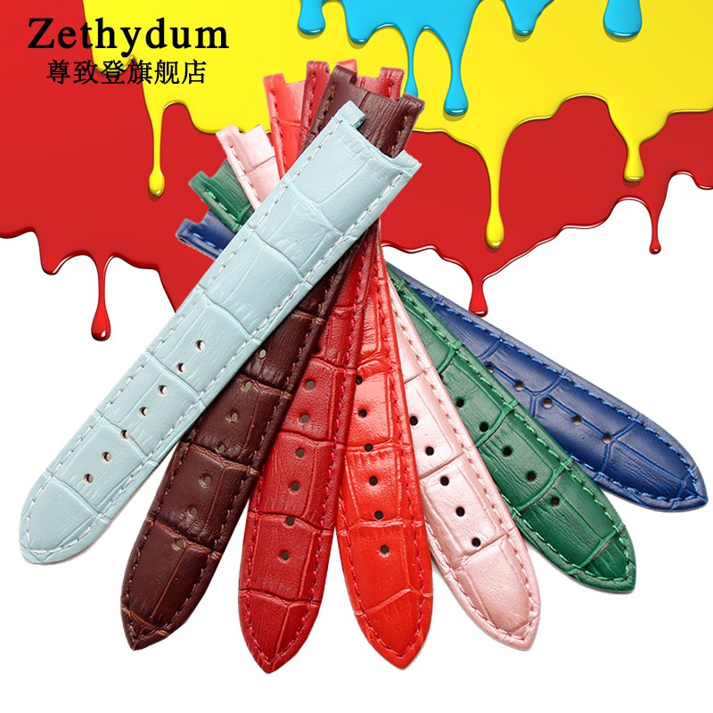 Zunzhideng suitable for MK notch leather strap MK2277 2425 2