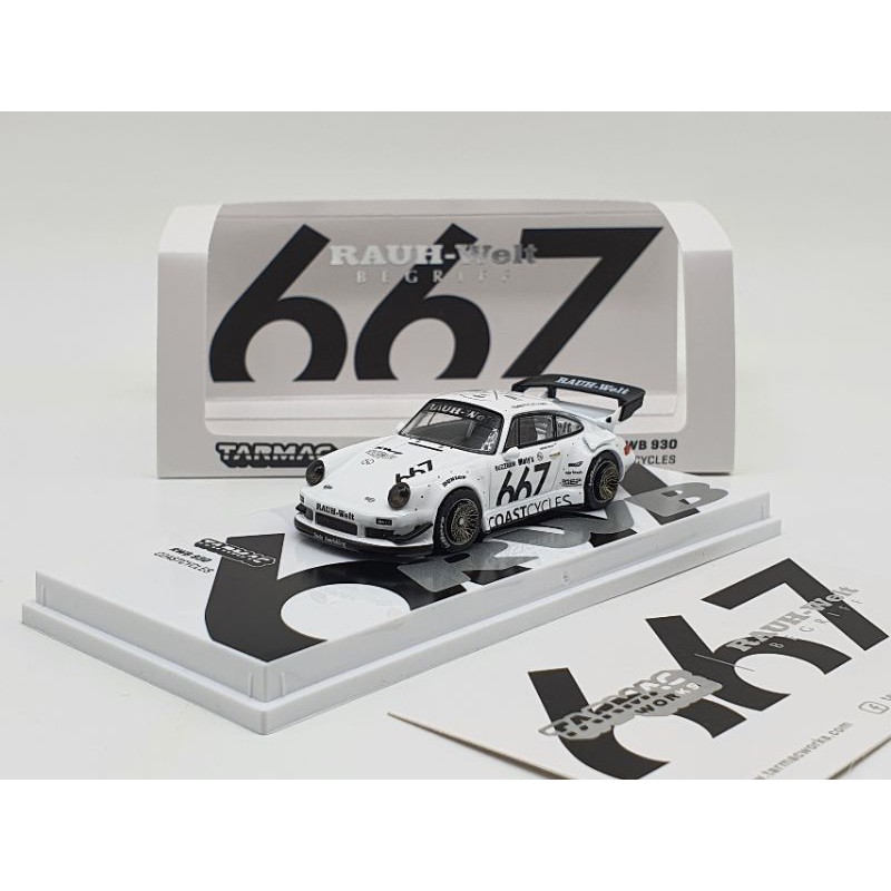 Xe Mô Hình Porsche RWB 930 Coast Cycles 1:64 Tarmac Works ( Trắng )