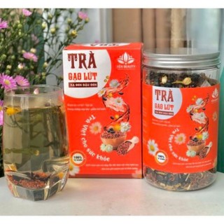 Trà gạo lứt đậu đen xạ đen bình an