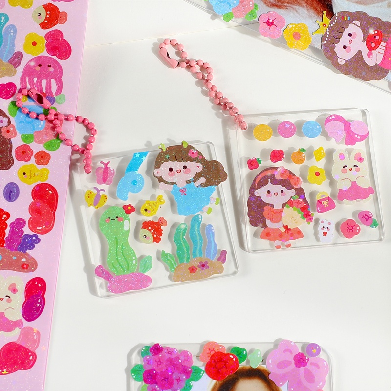 Flowertree 1 Sticker Dán Tường Hình Khu Vườn Dùng Trang Trí Scrapbook