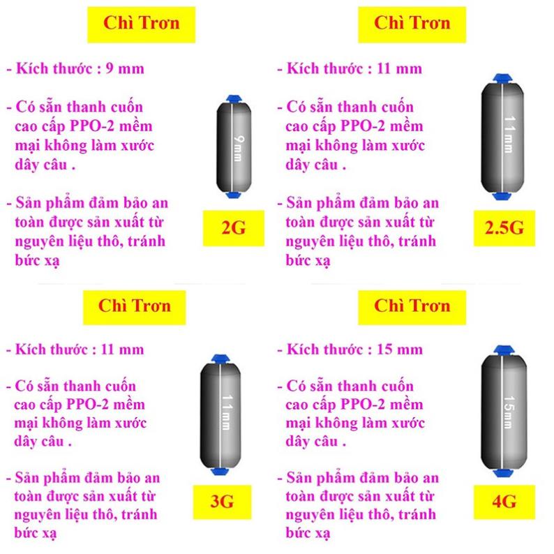 Chì Lá Câu Đài Cuốn Sẵn Thanh Cuốn Chì Cao Cấp (Sét 10 viên) PK33 chuyencacloailuoichim