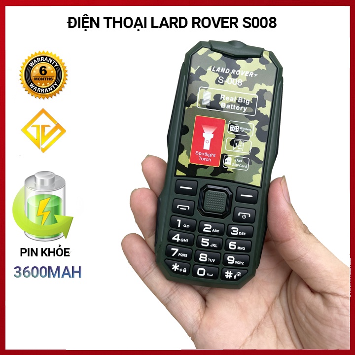 Điện thoại Landrover S008 Pin khủng,loa to,màn hình lớn- Mới ,nguyên seal