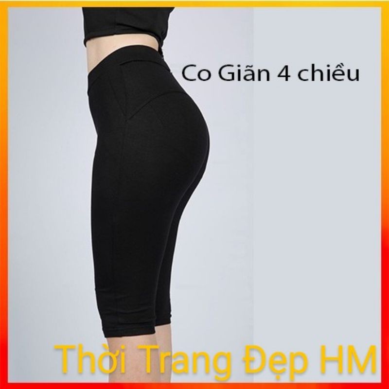 Quần legging nâng mông lửng ngố,legging dài,chất cotton dày dặn,mềm mịn,fom chuẩn,đi tập đi chơi đều đẹp