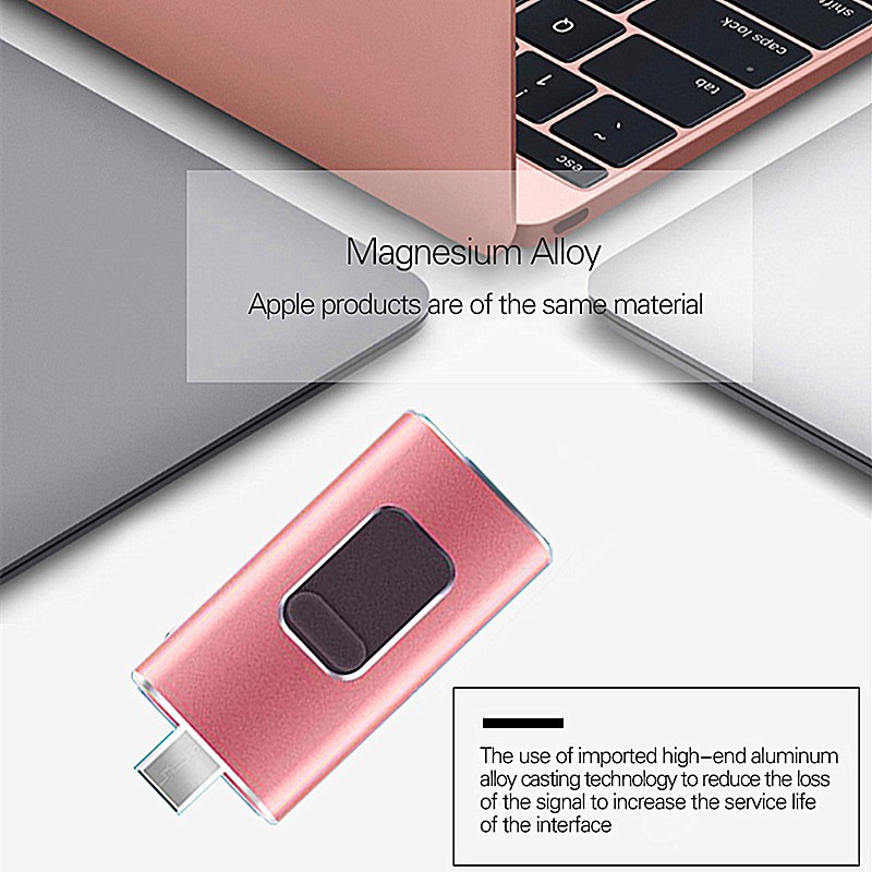 Ổ USB OTG đa năng 4 trong 1 tích hợp giác cắm USB Type-C Micro USB