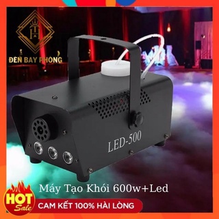 Combo máy tạo khói 600w mini có đèn led + dung dịch tạo khói . dùng cho phòng karaoke, phòng bay