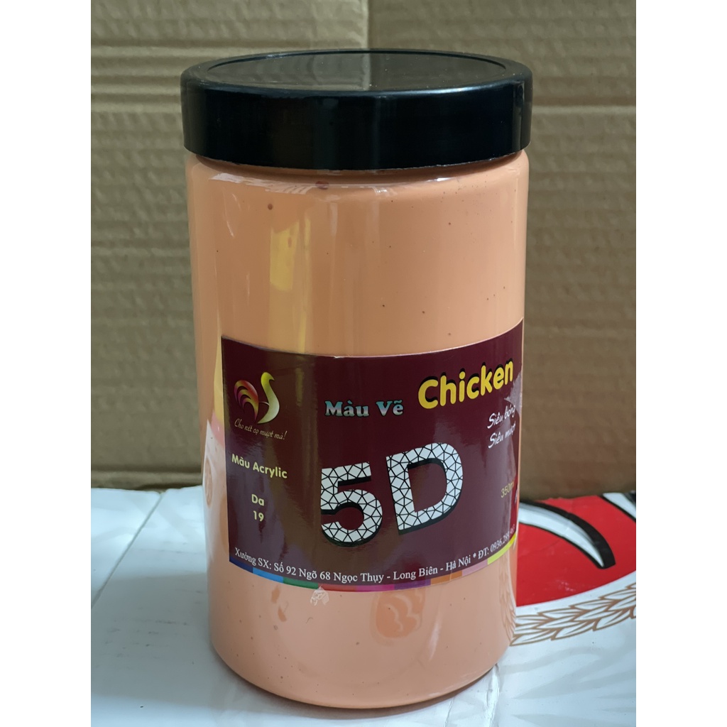 Màu Acrylic 5D chicken đậm đặc 1000ml