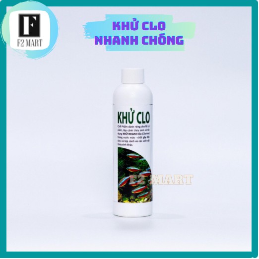 Dung Dịch Khử Clo Nước Máy Cho Hồ Cá Cảnh, Bể Thủy Sinh 230ml