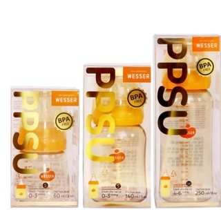 Bình sữa wesser cổ hẹp ppsu 60ml/ 140ml/ 250ml