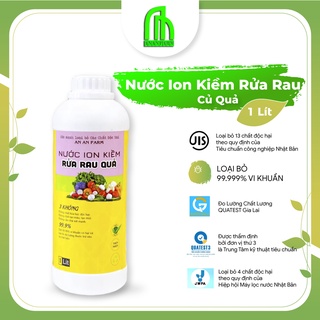 Nước Ion Kiềm rửa rau củ quả An An Farm, Dung dịch rửa rau củ quả hữu cơ không chất độc hại - 1L, 2L