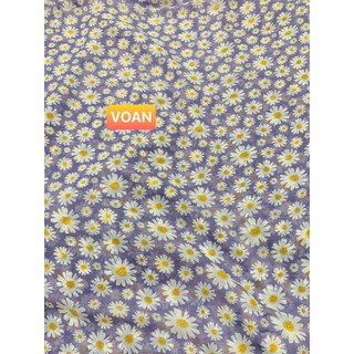 VẢI VOAN  HOA NHÍ - DÒNG VẢI THÔNG DỤNG - 1 MÉT X 1M5