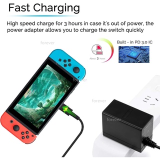 Bộ sạc nhanh 15v/ 2.6a dành cho Nintendo Switch