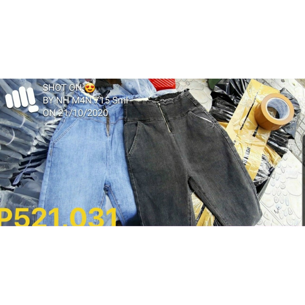 QUẦN JEAN NỮ CẠP SIÊU CAO TÔN DÁNG, QUẦN NỮ CẠP CAO QUA RỐN (hình thật) | BigBuy360 - bigbuy360.vn