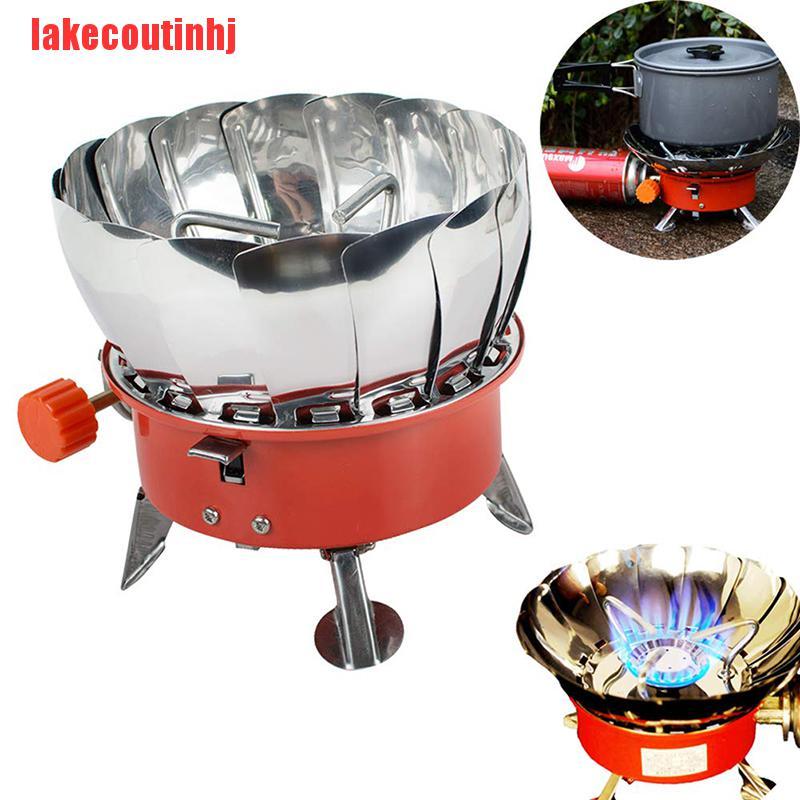 {lakecoutinhj}Windproof Mini Camping Gas Stove Cooker Picnic Cookout Bbq Outdoor NTZ