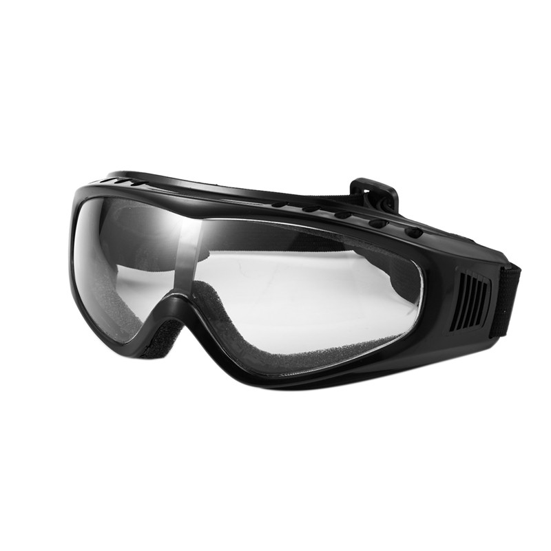 VN XINYI Airsoft Goggles  Paintball Clear Glasses Wind Dustcycle, Black