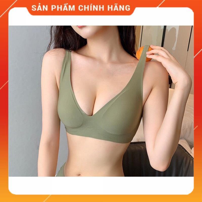 Áo Lót Nữ Đúc Su Non Cao Cấp Tàng Hình, Không Gọng, Mút Mỏng , Hàng Xuất Nhật Siêu Mềm Mịn 2021
