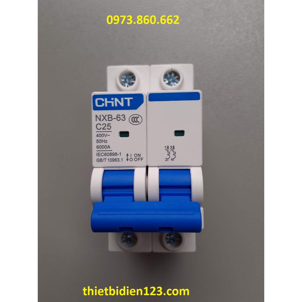 ATTOMAT CHINT MCB 2P 16-63A -NXB-63-C16A, 20A, 25A, 32A, 40A, 63A