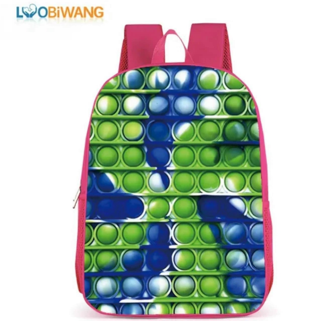 Balo học sinh Cấp 1 In hình cầu vồng Như hình