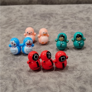 Đồ chơi lật đật squid game, doraemon, nhà du hành, Pikachu, stellariva