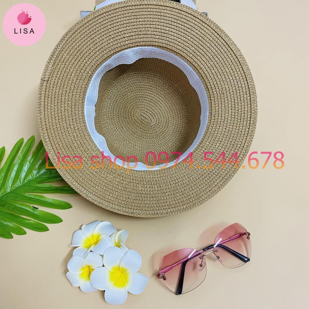 [HÀNG LOẠI 1] Mũ cói đi biển, Nón cói đi biển chữ M thời trang phong cách Vintage cho nữ 2021, M20