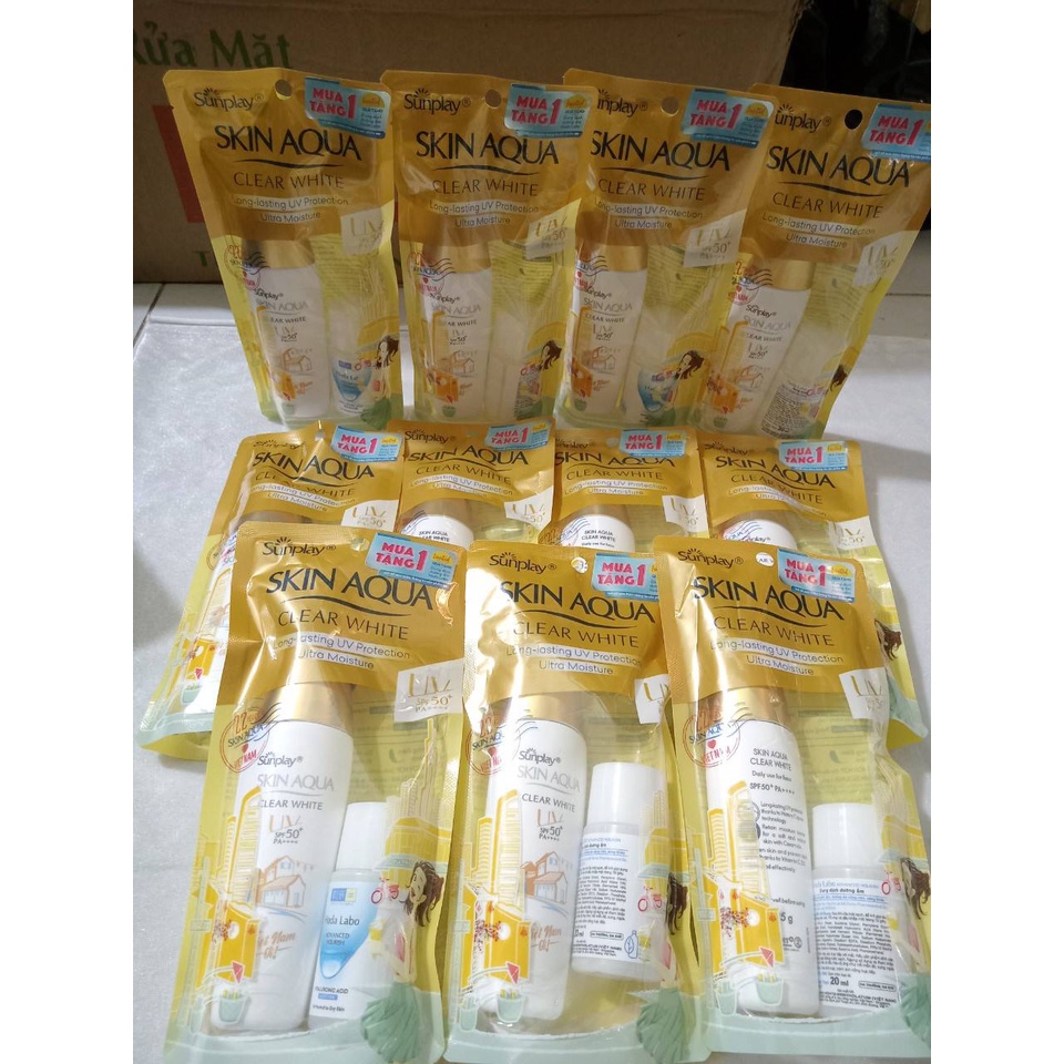 Kem chống nắng dưỡng trắng da SUNPLAY SKIN AQUA CLEAR WHITE SPF50+ PA++++