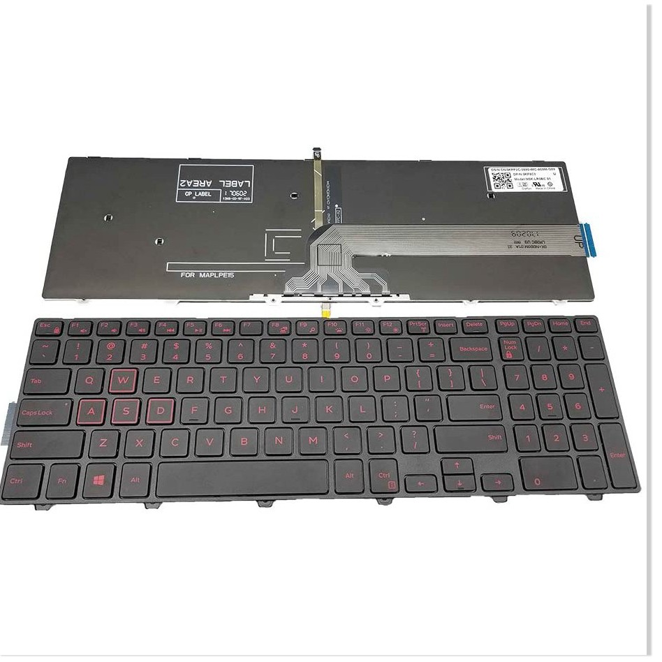 (⭐) Bàn phím Laptop DELL Inspiron 15-5577 15-5576 7559 7557 P57F keyboard LED Đỏ