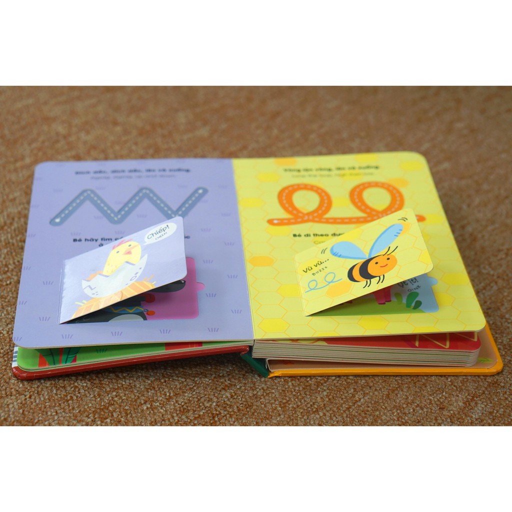 Sách - Lật mở khám phá - Chạm và trượt - Touch and trace Farm - Trang trại vui nhộn
