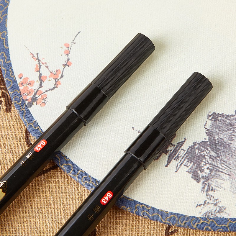 [Giao hỏa tốc] COMBO 2 cây Brush Pen s43 - s44 - Bút lông viết chữ / vẽ thư pháp Baoke - có thể bơm mực