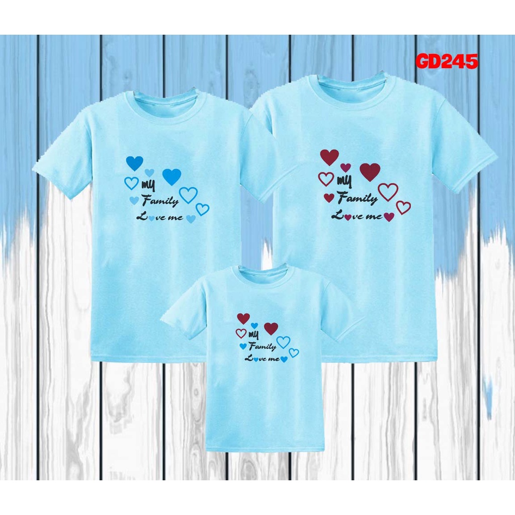 áo gia đình đẹp dễ thương in my family love me -- [Giá niêm yết là giá của 1 áo]