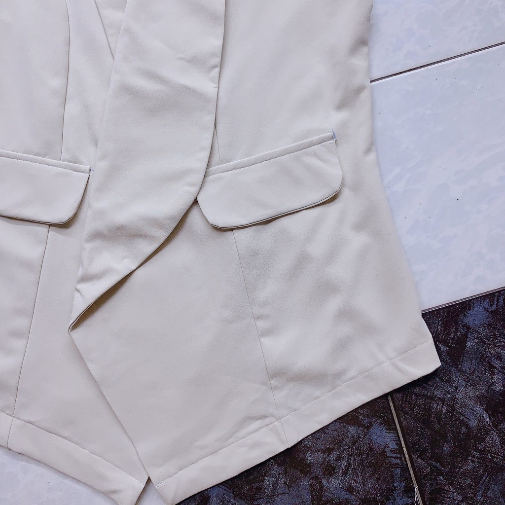 Áo blazers không tay - áo khoác vest không tay thời trang