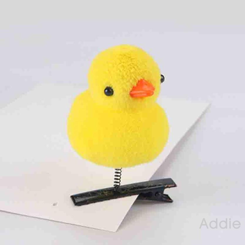 [Addie] Phong cách mới Bán Đồ tạo tác Dễ thương Kẹp tóc Little Yellow Duck Kẹp tóc để tạo nên một con vịt may mắn trang Đồ sức tóc mùa xuân Stereo Little Duck Headdress Bán buôn