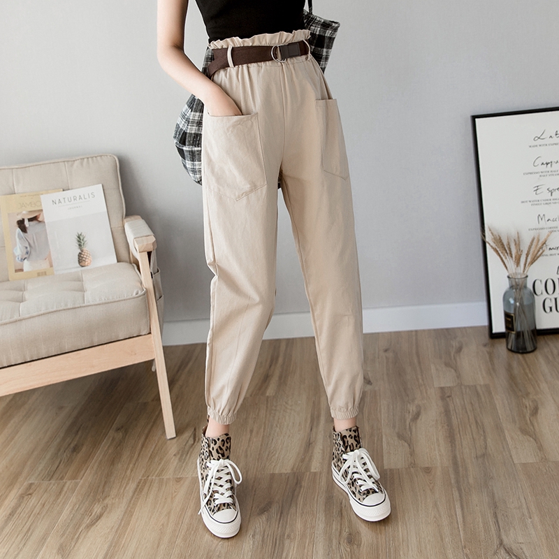 Fashion Korean high waist casual pants nine points harem pants | BigBuy360 - bigbuy360.vn