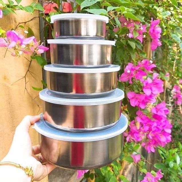 Bộ thố lạnh inox 5 món