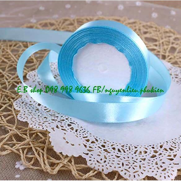 DÂY RUY BĂNG RIBBON LỤA CÁC MẦU SIZE 2CM CUỘN 25M