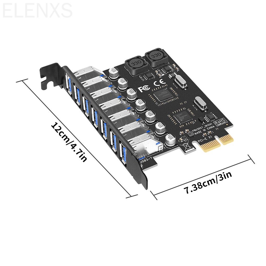 Mô đun bảng mạch chuyển đổi PCI-E sang USB 3.0 với 7 cổng chuyên dụng