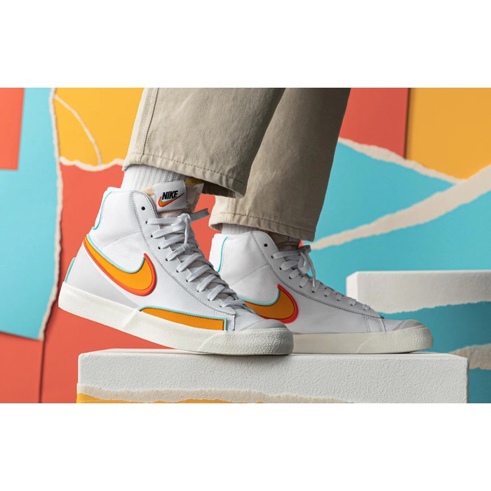 Nike Mid Blazer Chính Hãng FREESHIP Giày Thể Thao Mid Blazer Vintage 77 Chuẩn Auth - Giày Nike Cổ Cao Dáng Classic