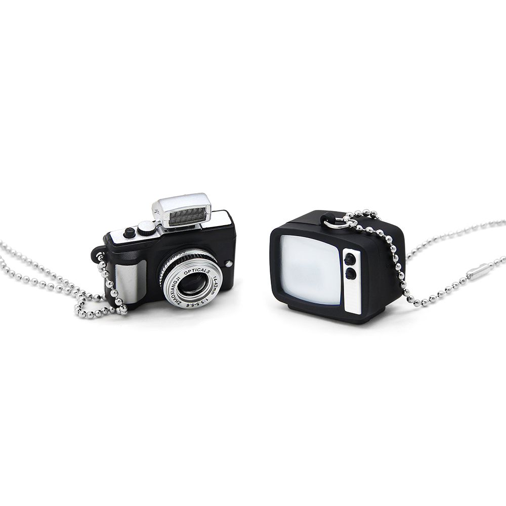 Dây chuyền mặt hình camera/ tivi phong cách Hàn Quốc hip hop dáng dài thời trang unisex