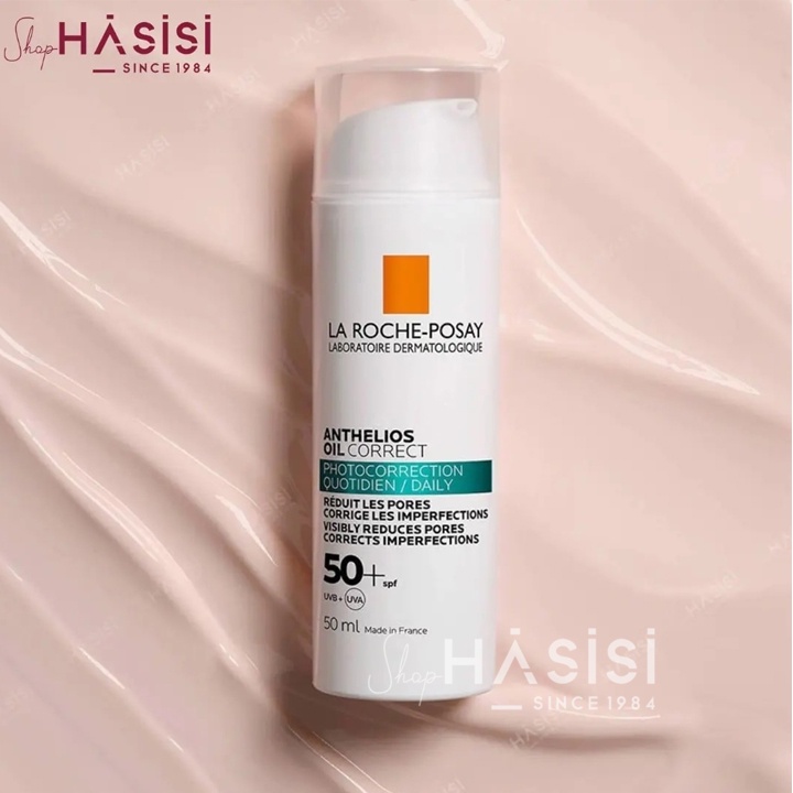 Chống Nắng Dạng Gel Giảm Mụn, Kiểm Soát Nhờn, Se Nhỏ Lỗ Chân Lông LA ROCHE - Anthelios Oil Correct Daily Gel SPF50+ 50ml