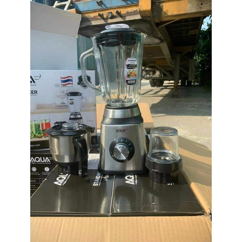 Máy xay sinh tố 3 cối AQUA  Made in Thailand Thiết kế thân máy bằng thép không rỉ Công suất mạnh mẽ 450W