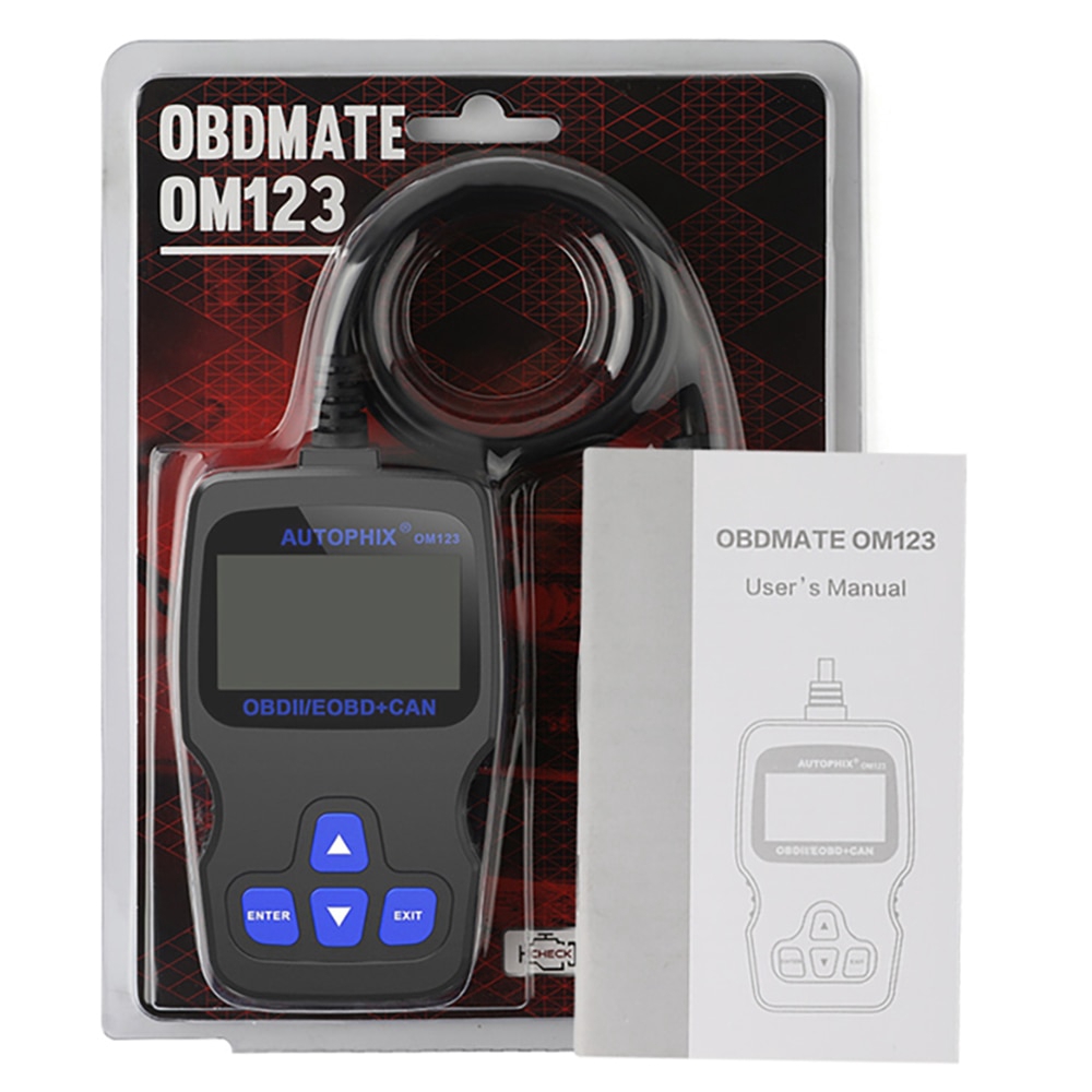 Thiết Bị Chẩn Đoán Lỗi Tự Động Autophix Om123 Obd2 Obd 2 Cho Xe Ô Tô Elm327 Cr3001 Ad10