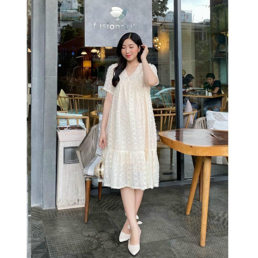 Đầm bầu thời trang thiết kế công sở dáng dài Hàn Quốc rẻ đẹp - Váy bầu đẹp rẻ  ྇