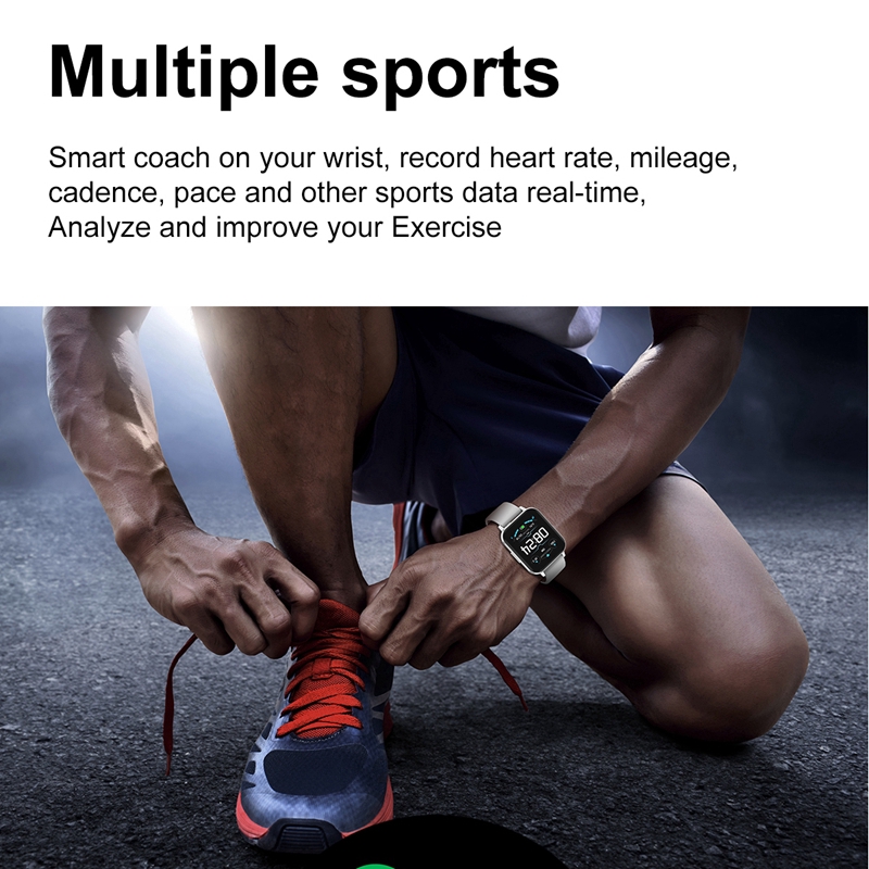 Lykry Smart Watch  DTX HD Screen Waterproof IP68 Sports Multi-Sports Mode Heart Rate Monitor Fitness Tracker 1.78 Inch