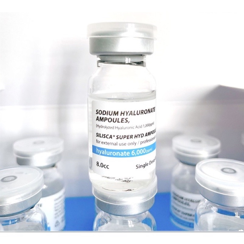Lọ Sodium Hyaluronate Ampoules 9 Silisca 8 ml siêu cấp ẩm chuyên sâu