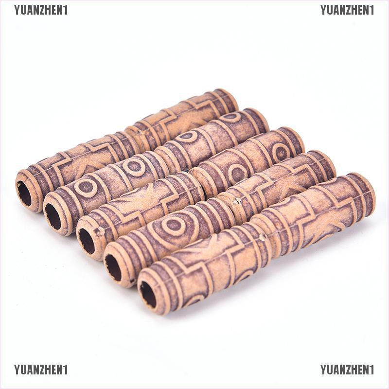 [YUANZHEN1] Set 10 Hạt Gỗ Bện Tóc Nối Dài