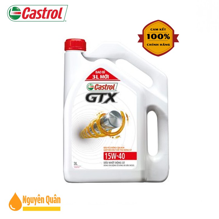 [CHÍNH HÃNG] - Nhớt Castrol GTX 15w40