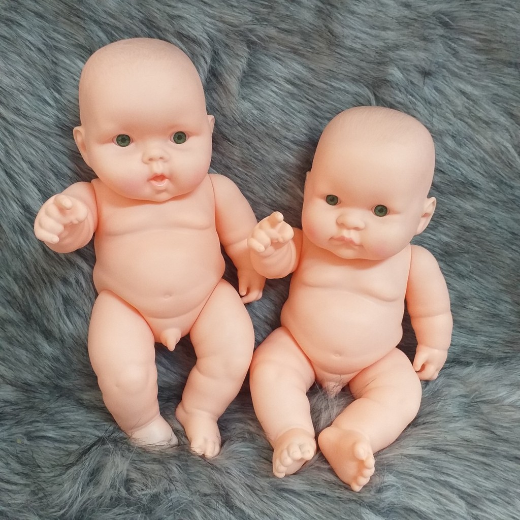 Búp Bê Nhựa Sơ Sinh Bé Trai 27 cm - Nude Full Silicon baby 11 inch Doll