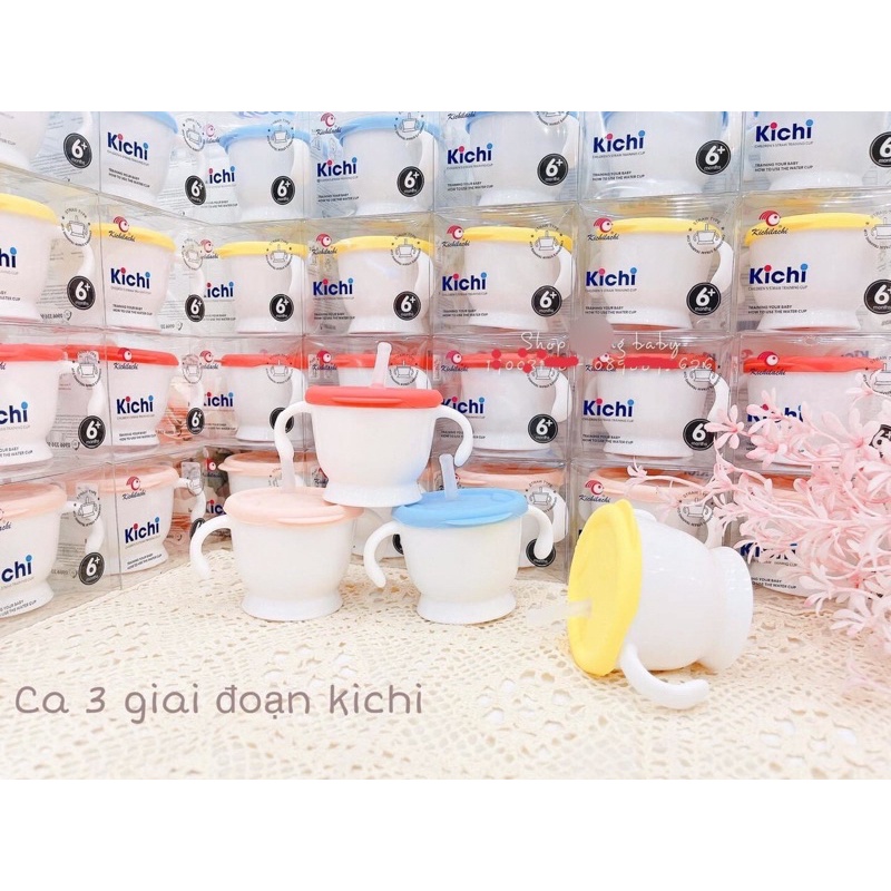 Cốc tập uống 3 giai đoạn Kichi