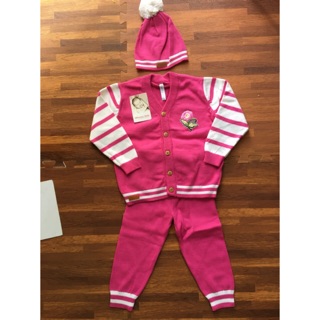 -40%set quan áo len kèm mũ bg 24m: 150k/set