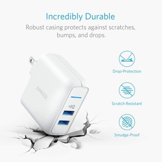 Sạc nhanh Anker Powerport Elite 2 24w A2023 - A2027 hàng Mỹ full box mới 100%